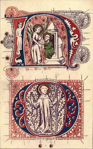11- Siglo XIV- Iniciales llamativas de libros del South Kensington Museum