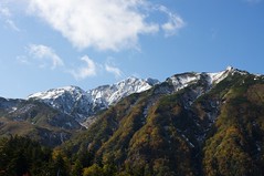 雪化粧の富良野岳