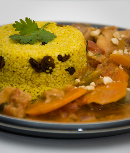 african inspired peanut chicken stew with couscous