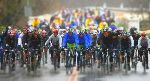 Bicycles in the rain Winters California