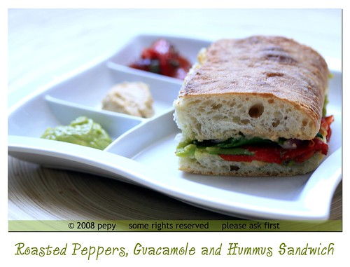 Roasted Red Peppers Sandwich