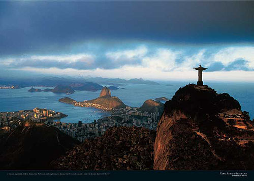 The Corcovado overlooking the city of Rio de Janeiro, Brazil. Image courtesy of Yann Arthus-Bertrand