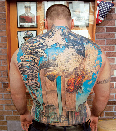 This man has a sweet ass meaningful tattoo.