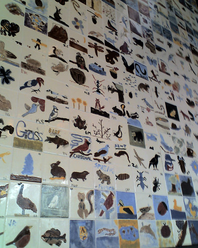 Cafe mural - New England Aquarium, Boston, MA