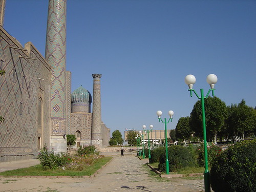 A view of the Registan in Samarkand, Uzbekistan