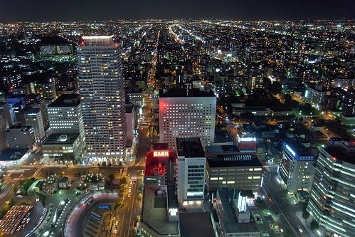 Sapporo North night view (PhotoshopEdited)