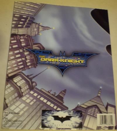 Back of The Dark Knight folder #2