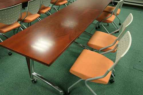 Movable tables and chairs