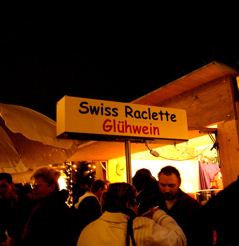 Raclette and Glühwein sign