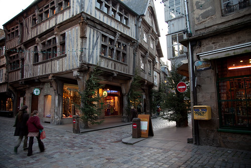 The old city centre of Dinan. Photo: Leo Laporte