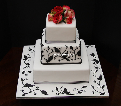 amazing wedding cakes Cakes in Black White less