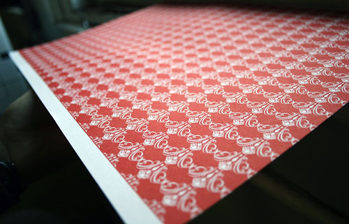 Red envelope liner - by Boxcar Press
