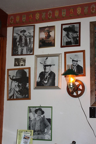 Lots of photos of John Wayne. 