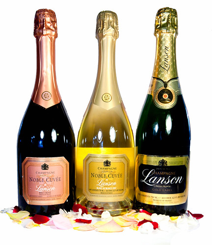 Trio of Lanson Champagnes: Gold Label and Noble Cuvees
