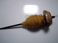 My First "Ply-on-the-Fly" yarn