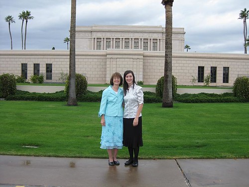Mom and I at Mesa Temple