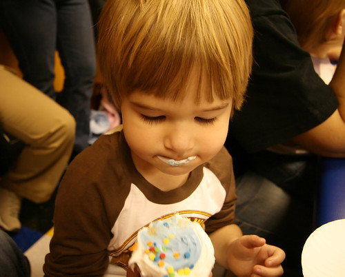 Alex lovin the cupcake 2