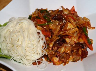 Octopus noodle