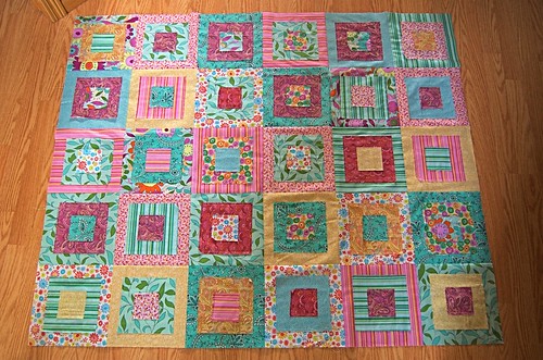 ragged squares quilt top 2