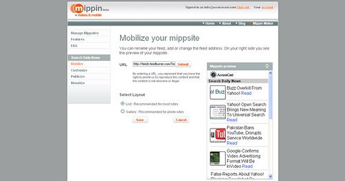 Screenshot of Mippin Maker