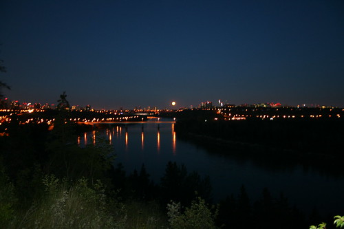 Night View Of Edmonton