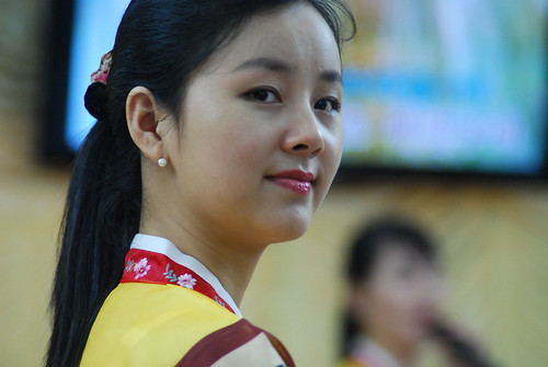 north korean women. a North Korean woman seen in