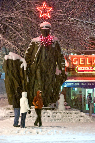Lenin in snow