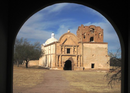Old mission church at Tumacacori, Arizona