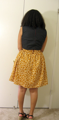 giraffe skirt back