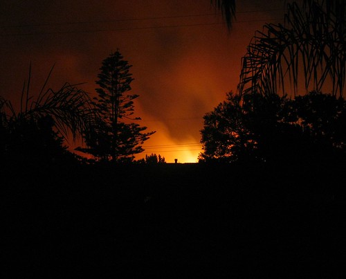Looking at Flames from a Front Lawn II (Wed Night Edition)