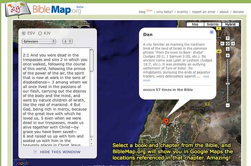 BibleMap.org - connect the Bible to Google Maps