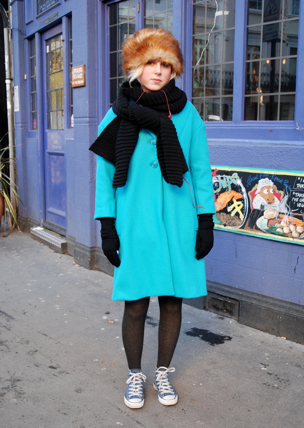 Blue Coat, Fur Hat