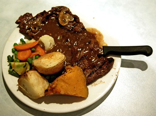 Rump Steak with vegetables from Warilla Sports club