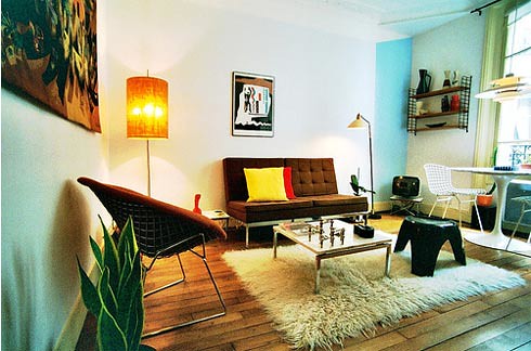 Luxury design of contemporary living room