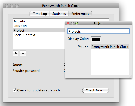 Pennyworth Punch Clock: Stream Editor