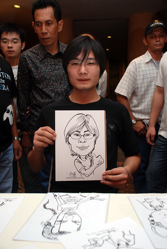 Caricature live sketching for Nippon Express Singapore Pte Ltd - 9