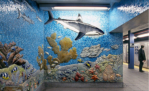 outlines of animals. …and the mosaic animals