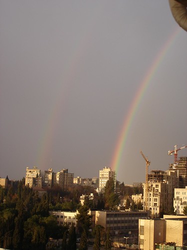 Double rainbow in Jerusalem