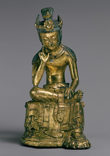 010-Bodhisattva Pensativo-período de Tres Reinos (57 aC-668 dC)-Corea- Copyrigth © 2000-2009 The Metropolitan Museum of Art