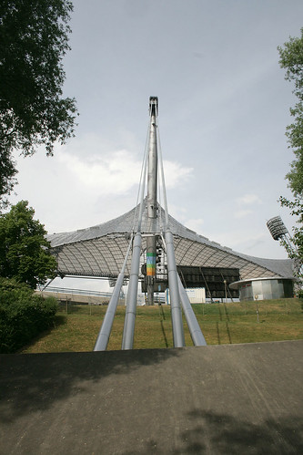 Trägerkonstruktion des Olympiastadiums