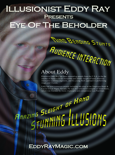 Promo Flyer Magician Eddy Ray by eddyraymagic1