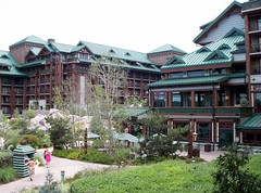 Courtyard of the Wilderness Lodge