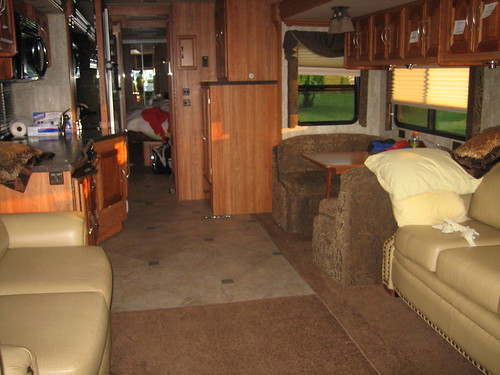 View of RV, expanded