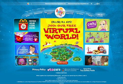 Virtual world of McDonald's 