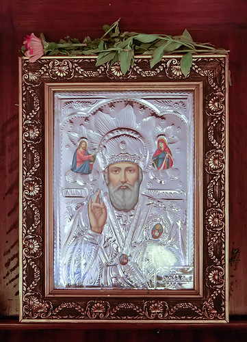 Saint Nicholas Greek Orthodox Church, in Saint Louis, Missouri, USA - icon of Saint Nicholas