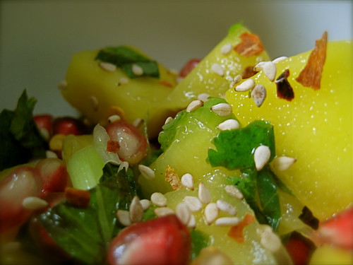 mango-pomegranate salad
