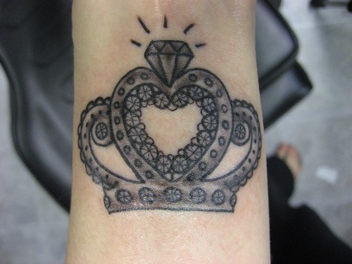princess crown tattoos. princess-crown