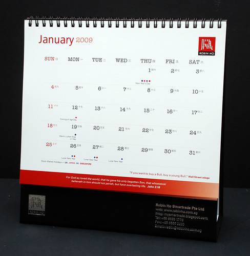 Trader's Calendar 2009 -2