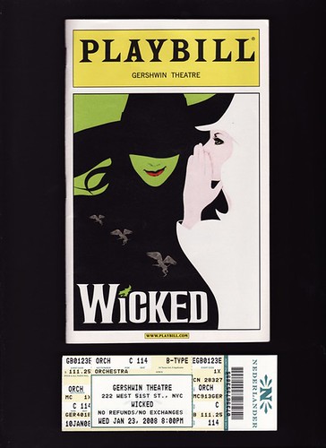 Wicked Playbill cc licensed BY flickr photo shared by yumiang