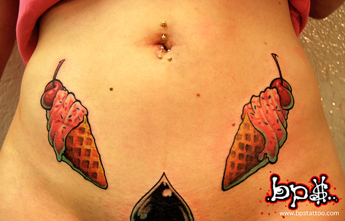 Glaces 2008 by Olive Green - BPS tattoo. Ice cream tattoo glace